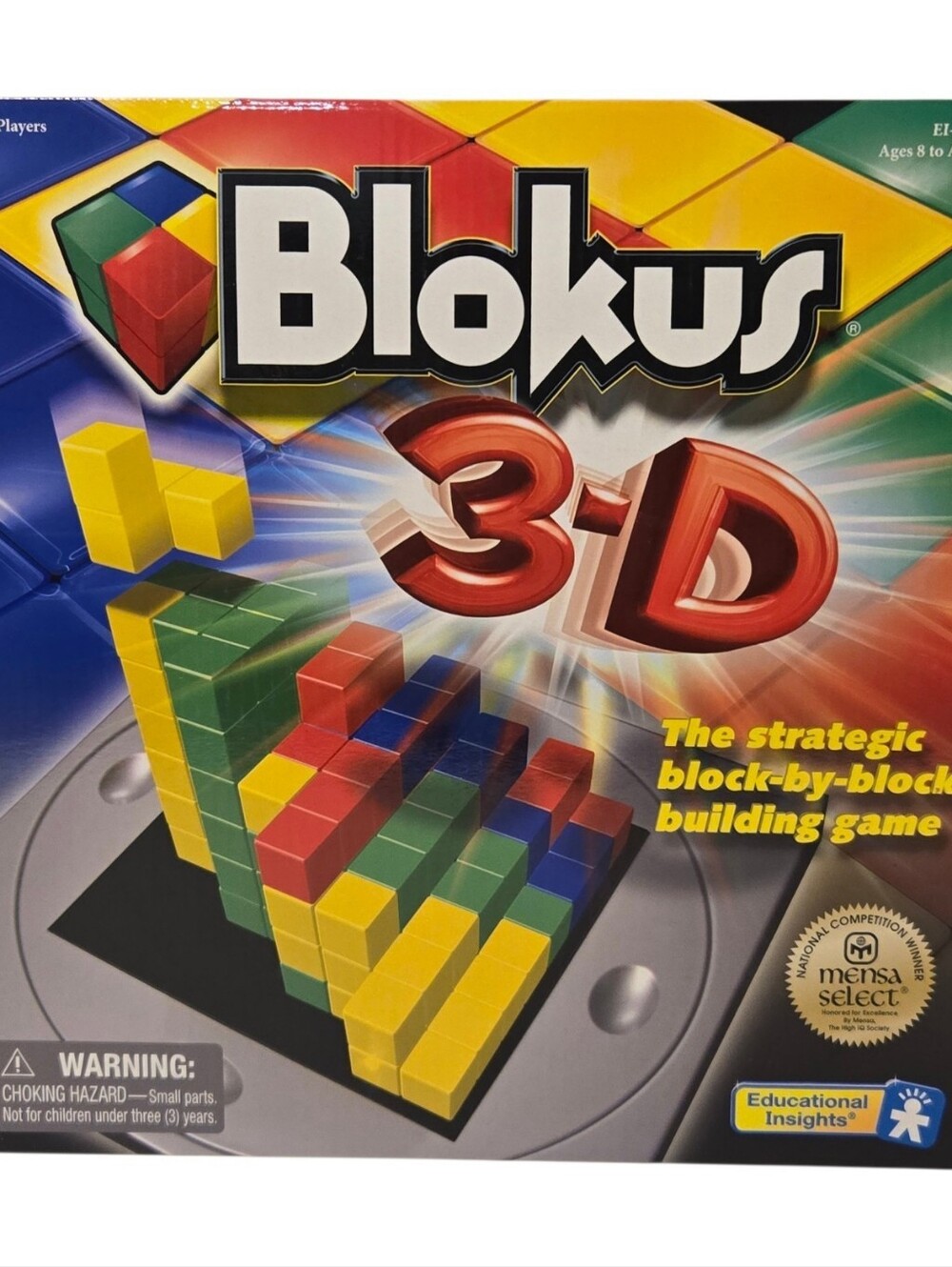 BLOKUS 3-D Strategic Block Building Game, Mensa Select **100% COMPLETE**